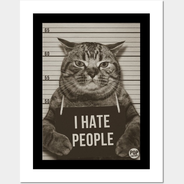 I HATE PEOPLE Wall Art by toddgoldmanart